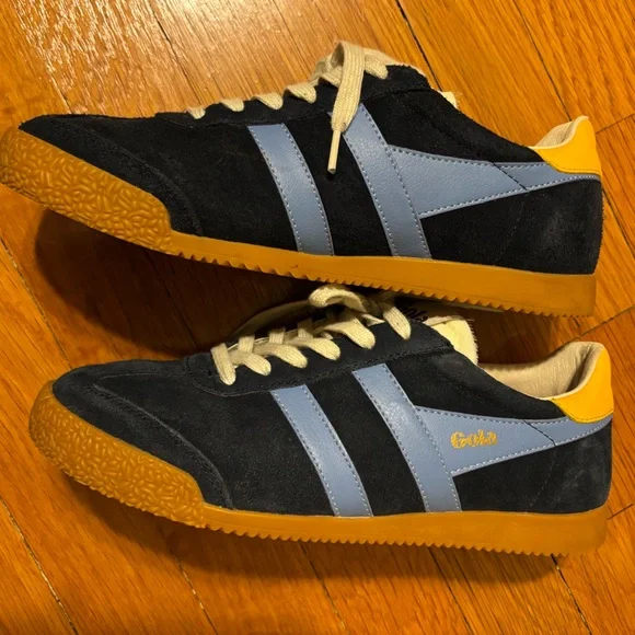 gola elan sneakers navy/visa sun/blue women’s size 8 - Picture 6 of 11